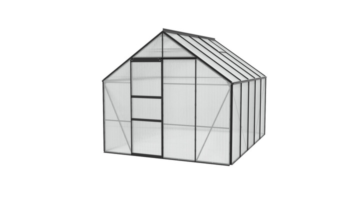 Växthus Merkur 8300 Svart Poly 8,3 m² Vitavia